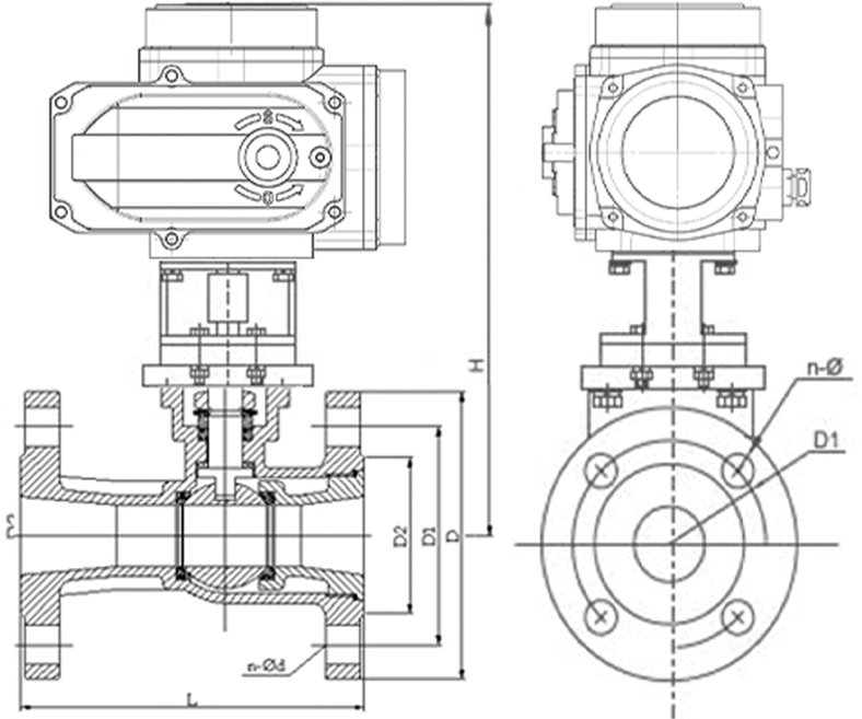 QJ941SM-25C电动高温球阀结构图.jpg QJ941SM-25C电动高温球阀结构图.jpg