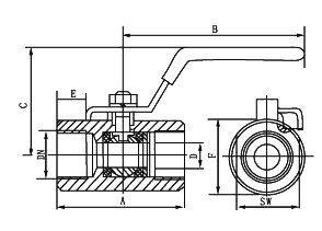 广式球阀(图1) 广式球阀(图1)