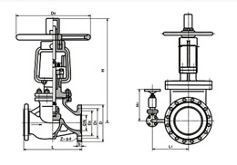 YJ41W氧气截止阀(图1) YJ41W氧气截止阀(图1)
